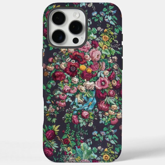 William Morris Style Classy Rustic English Calico Case-Mate iPhone Case (Achterkant)