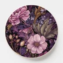 William Morris Style Paarse roze bosbloemen