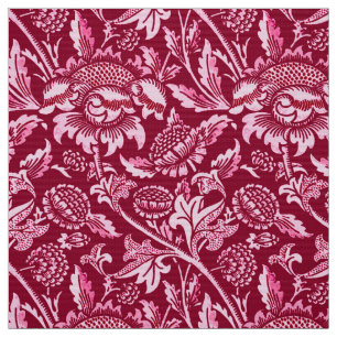 William Morris Sunflower, Bourgondië en roze Stof