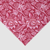William Morris Sunflower, Bourgondië en roze Tissuepapier (Detail)