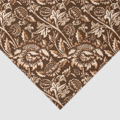 William Morris Sunflower, Chocolate Brown & Beige Tissuepapier (Detail)