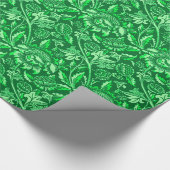 William Morris Sunflower, Emerald Green Cadeaupapier (Hoek)
