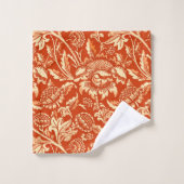 William Morris Sunflower, Mandarin Orange (Gant de toilette)
