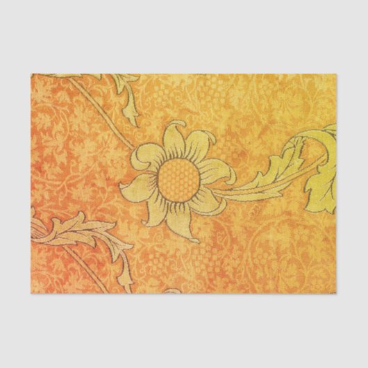 William Morris SUNFLOWER YELLOW Tissue Paper Tissuepapier (Voorkant)