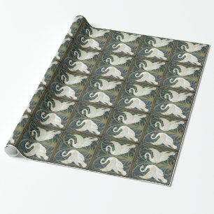 William Morris Swans pakpapier