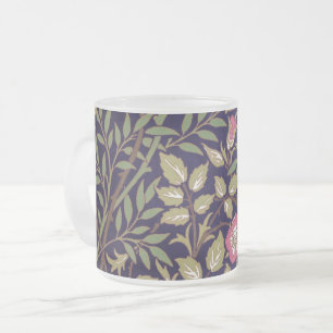 William Morris Sweet Briar Floral Art Matglas Koffiemok