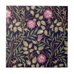 William Morris Sweet Briar Floral Art Tegeltje
