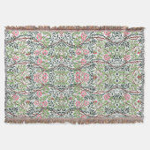 William Morris Sweet Briar Rozen Foliage Deken (Voorkant)