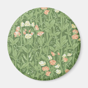 William Morris Sweet Pea Floral Design Magneet