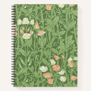William Morris Sweet Pea Floral Design Notitieboek