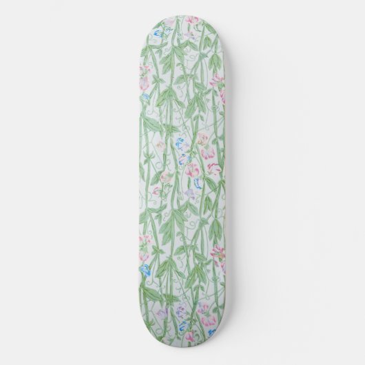 William Morris Sweet Pea Floral Pattern Classic Skateboard (Voorkant)