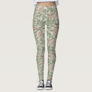 William Morris Sweetbriar Floral Art Nouveau Leggings