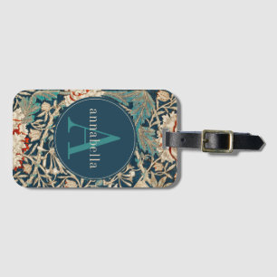 William Morris Tapestry Monogram Bagagelabel