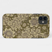 William Morris Textiel Patroon Iphone Case (Achterkant (horizontaal))