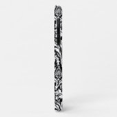 William Morris Thistle Damask, Black and White Case-Mate iPhone Case (Achterkant/links)