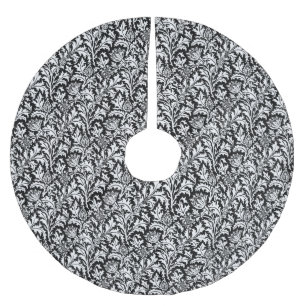 William Morris Thistle Damask, Black and White Kerstboom Rok