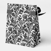 William Morris Thistle Damask, Black on White Bedankdoosjes (Achterkant)