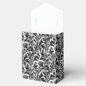 William Morris Thistle Damask, Black on White Bedankdoosjes (Geopend)