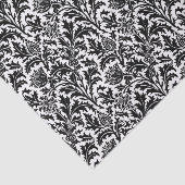 William Morris Thistle Damask, Black on White Tissuepapier (Detail)