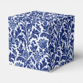 William Morris Thistle Damask, Cobalt Blue en Whit Bedankdoosjes (Achterkant)