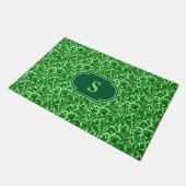 William Morris Thistle Damask, Emerald Green Deurmat (Schuin)