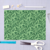William Morris Thistle Damask, Emerald Green Tissuepapier (Craft)