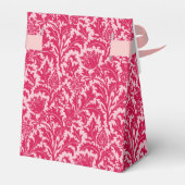 William Morris Thistle Damask, Fuchsia Pink Bedankdoosjes (Achterkant)