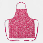 William Morris Thistle Damask, Fuchsia Pink Schort (Voorkant)