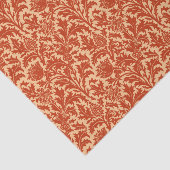William Morris Thistle Damask, Mandarin Oranje Tissuepapier (Detail)