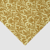 William Morris Thistle Damask, Mustard Gold Tissuepapier (Detail)