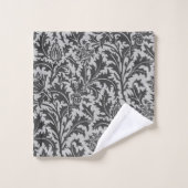 William Morris Thistle Damask, Silver Grey/Grey Bad Handdoek (Wasdoekje)