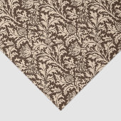 William Morris Thistle Damask, Taupe Tan & Beige Tissuepapier (Detail)