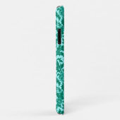 William Morris Thistle Damask, Turquoise en Aqua Case-Mate iPhone Case (Achterkant/rechts)