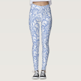 William Morris Thistle Pattern Custom Color Leggings