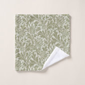 William Morris Thistle Sage Green Motif (Gant de toilette)