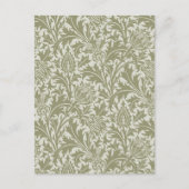 William Morris Thistle Sage Green Pattern Briefkaart (Voorkant)