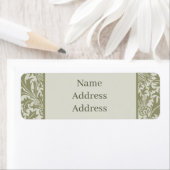 William Morris Thistle Sage Green Pattern Etiket (Insitu)