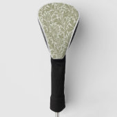 William Morris Thistle Sage Green Pattern Golfheadcover (Voorkant)