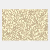 William Morris Thistle Sage Green Pattern Inpakpapier Vel (Voorkant 2)