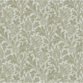 William Morris Thistle Sage Green Pattern Sticker (Voorkant)