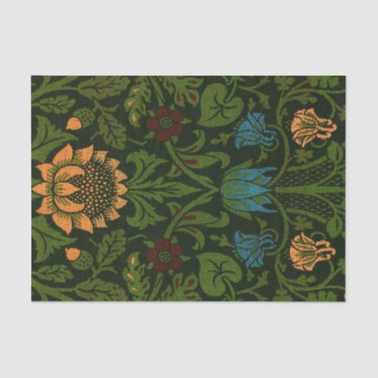 William Morris Tissue Paper, zonnebloem en wijnsto Tissuepapier (Voorkant)