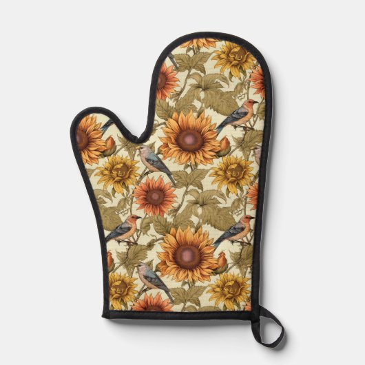 William Morris Tournesols Oiseaux Automne (Recto)