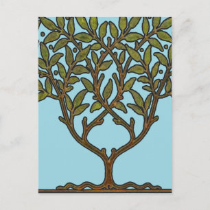 William Morris Tree Frieze Bloem Behang Briefkaart