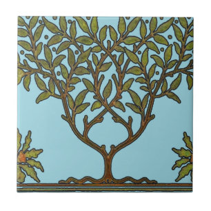 William Morris Tree Frieze Bloem Behang Tegeltje