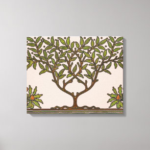 William Morris Tree Frieze Bloemenbehang Canvas Afdruk
