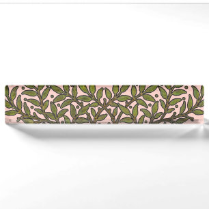 William Morris Tree Frieze Bloemenbehang Naambordje