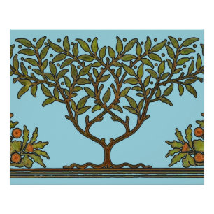 William Morris Tree Frieze Bloemenbehang Perfect Poster