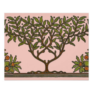 William Morris Tree Frieze Bloemenbehang Perfect Poster