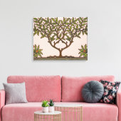 William Morris Tree Frieze Floral Wallpaper Canvas Afdruk (Insitu (Woonkamer))