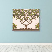 William Morris Tree Frieze Floral Wallpaper Canvas Afdruk (Insitu (Houten vloer))